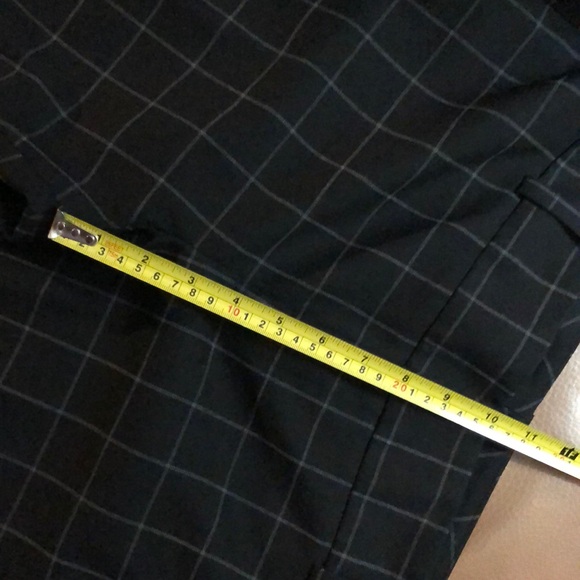 CALVIN KLEIN (12) Solid dress plaid ankle suit pants with large belt loops - Picture 7 of 16